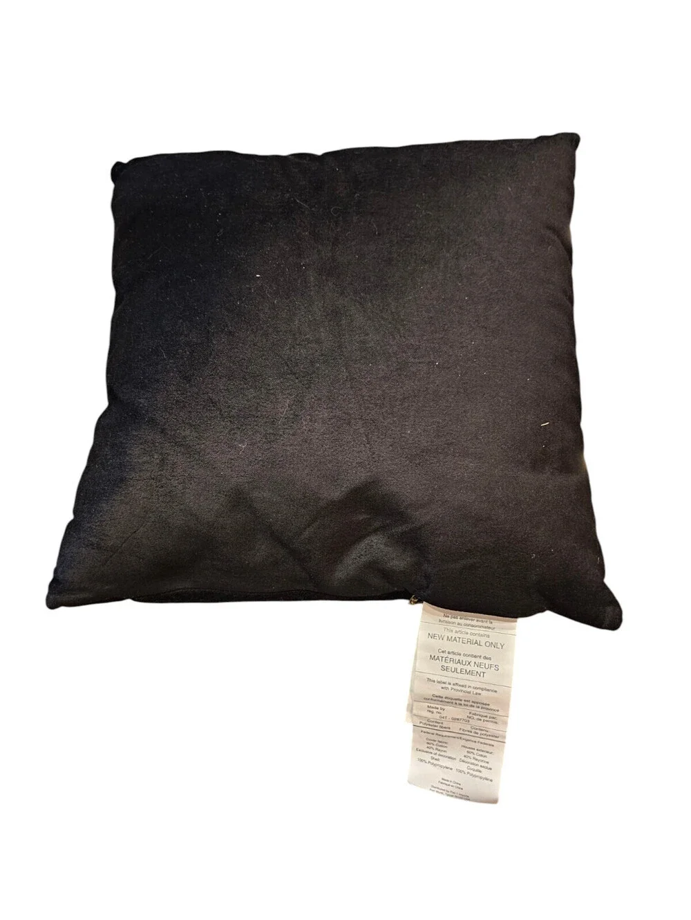 Pier 1 Rhinestone Skull and Crossbones throw pillow Black White Goth NEW